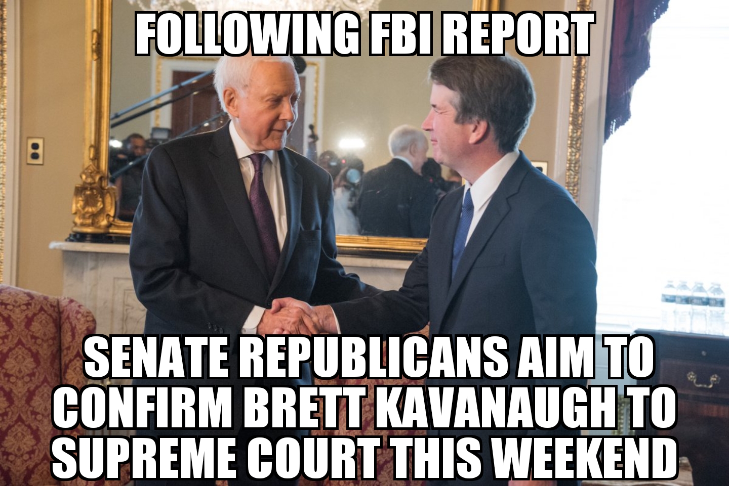 Republicans aim to confirm Kavanaugh this weekend