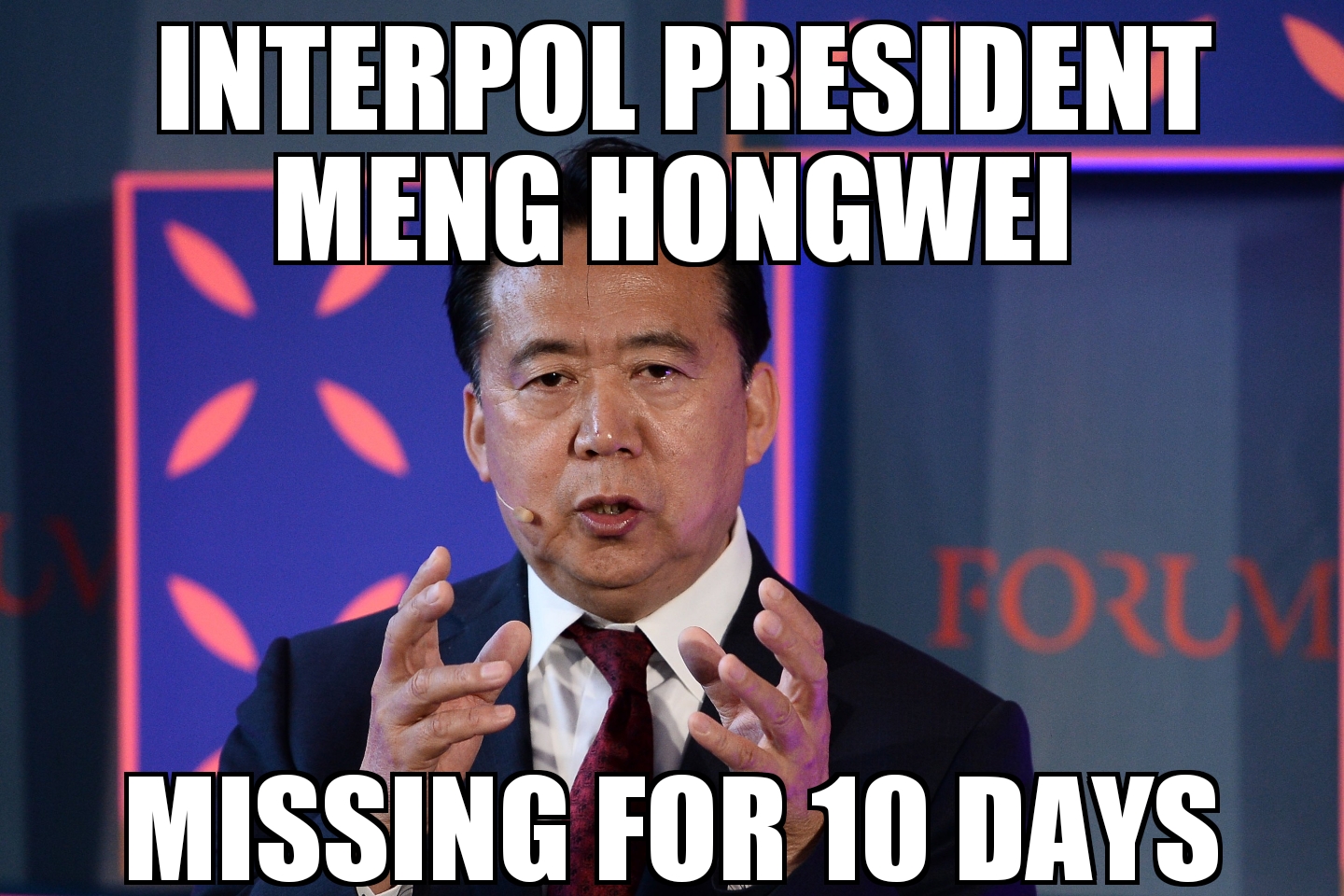 Interpol president Meng Hongwei missing