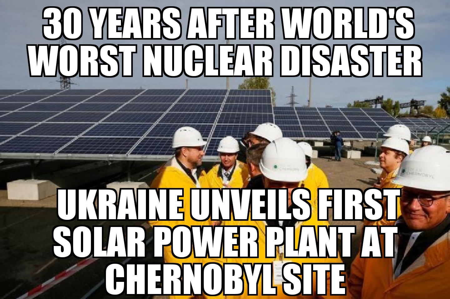 Ukraine unveils Chernobyl solar plant