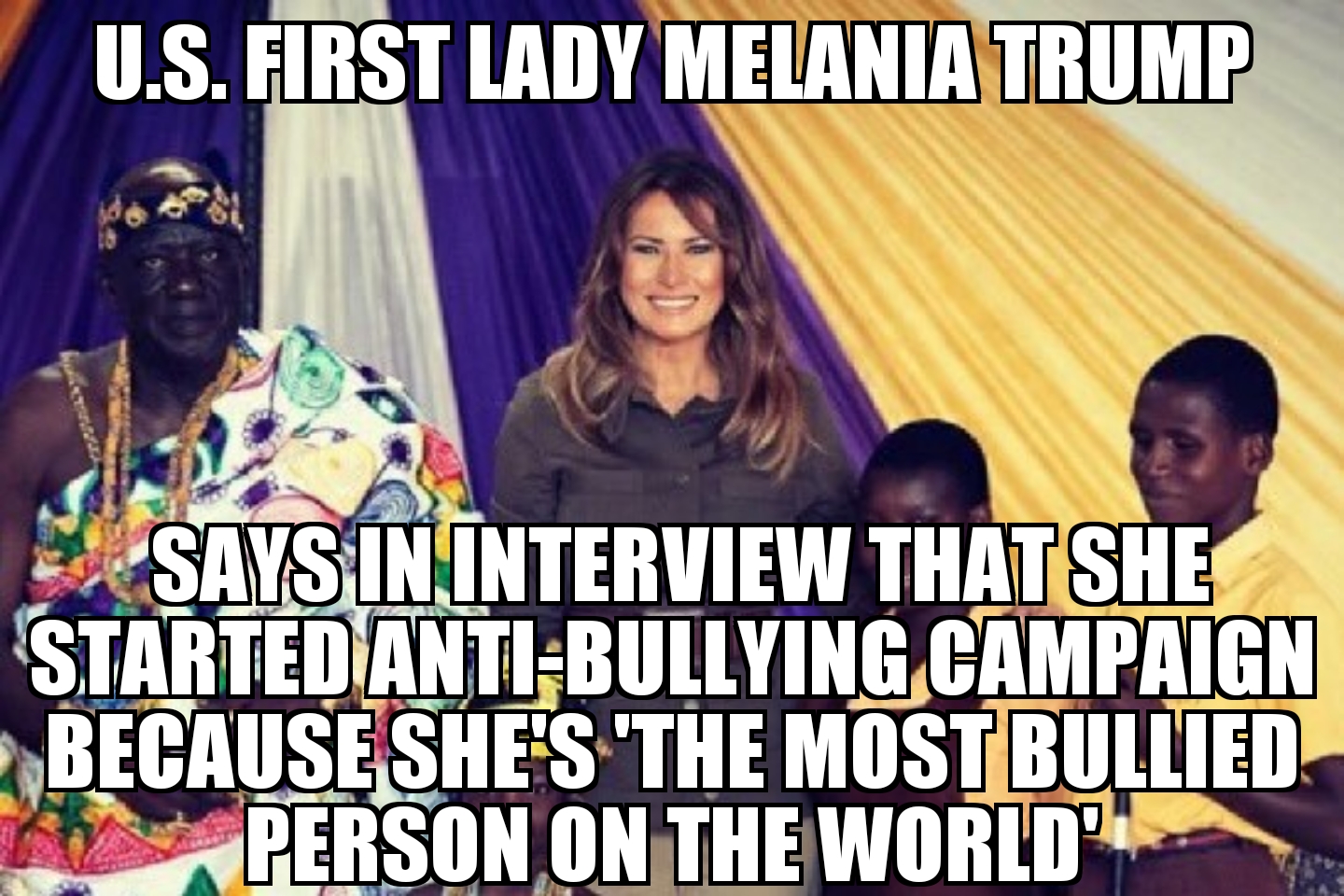 Melania Trump says she’s ‘most bullied person’