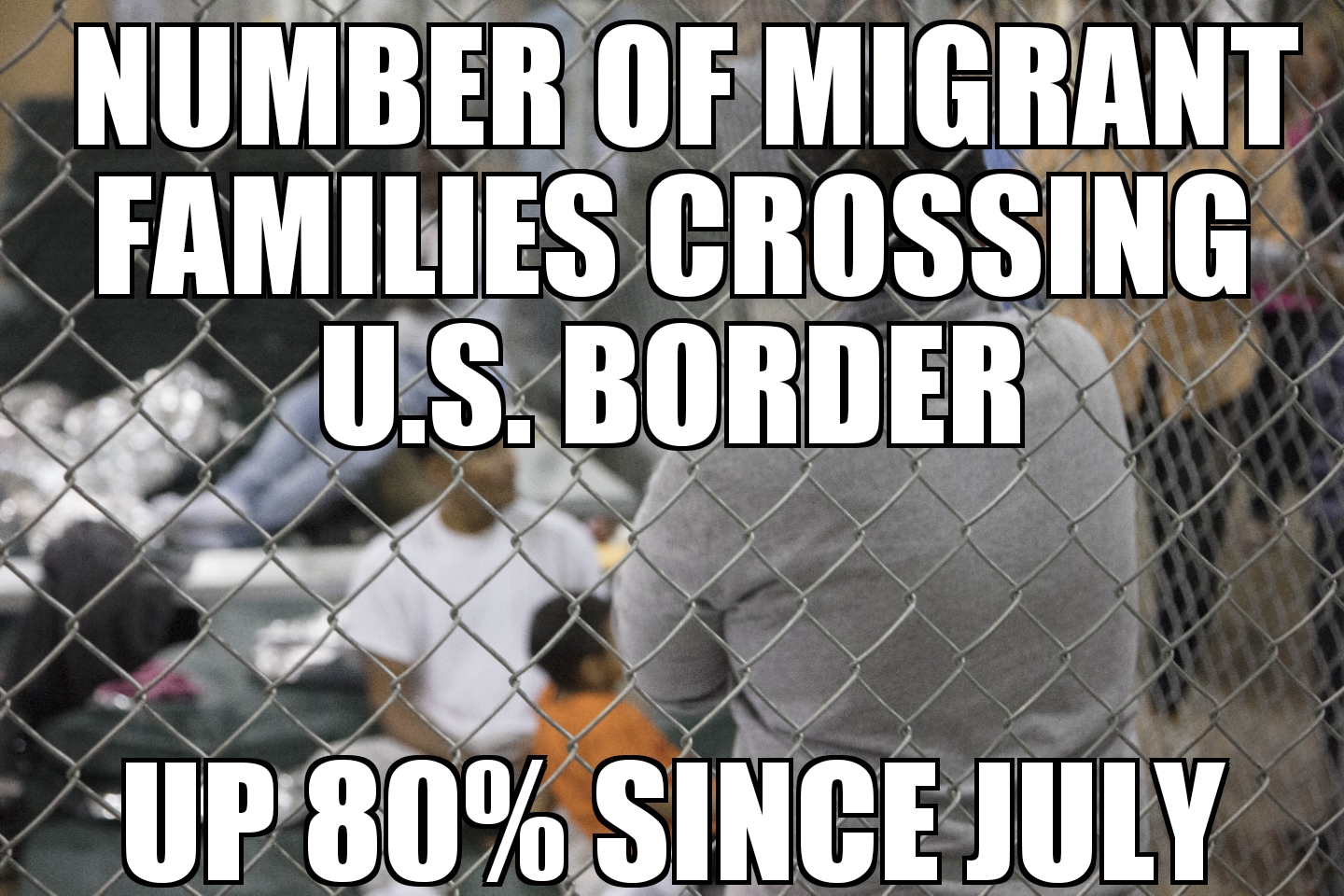 Migrant family crossings up at U.S. border