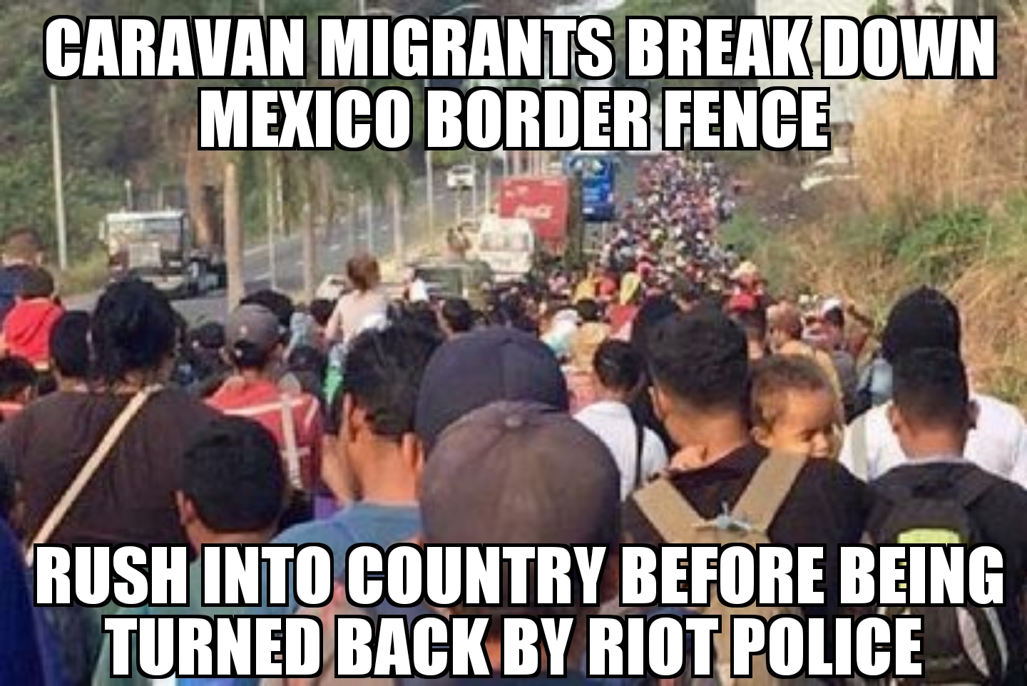Migrant caravan gathers near Guatemala-Mexico border