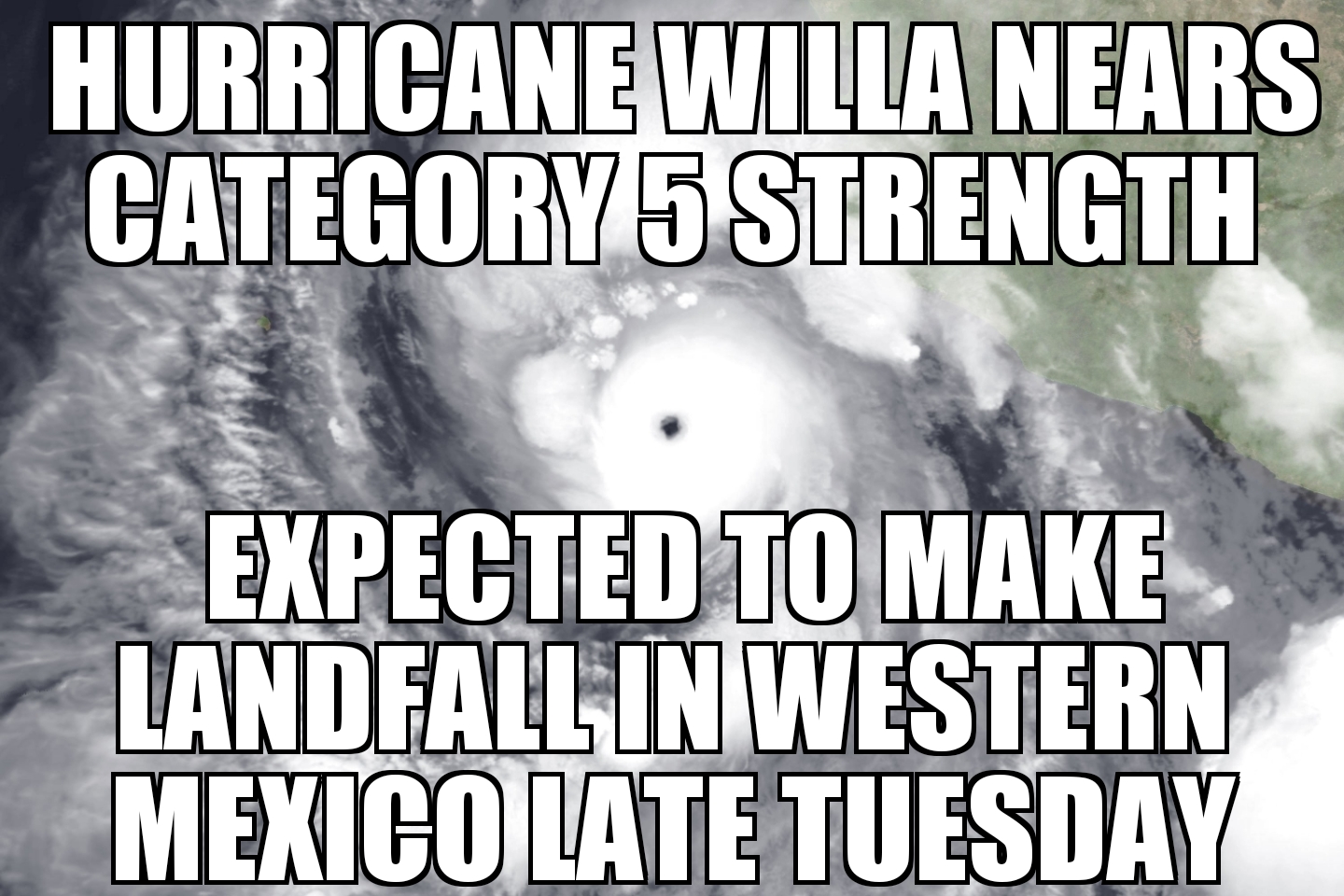 Hurricane Willa strengthens