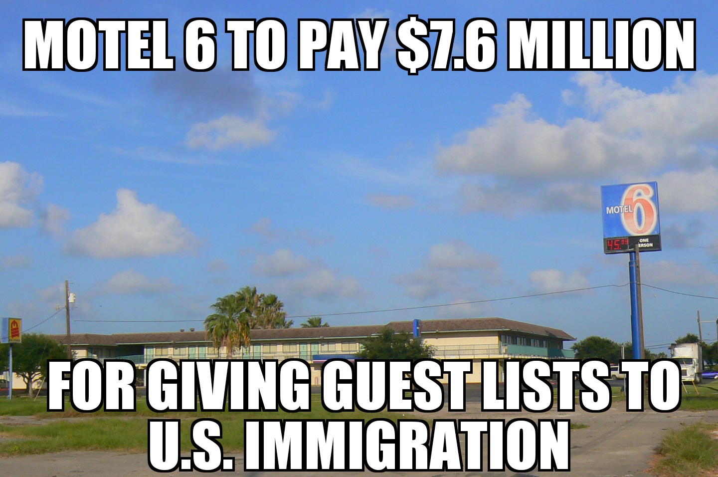 Motel 6 settles over giving guest lists to immigration