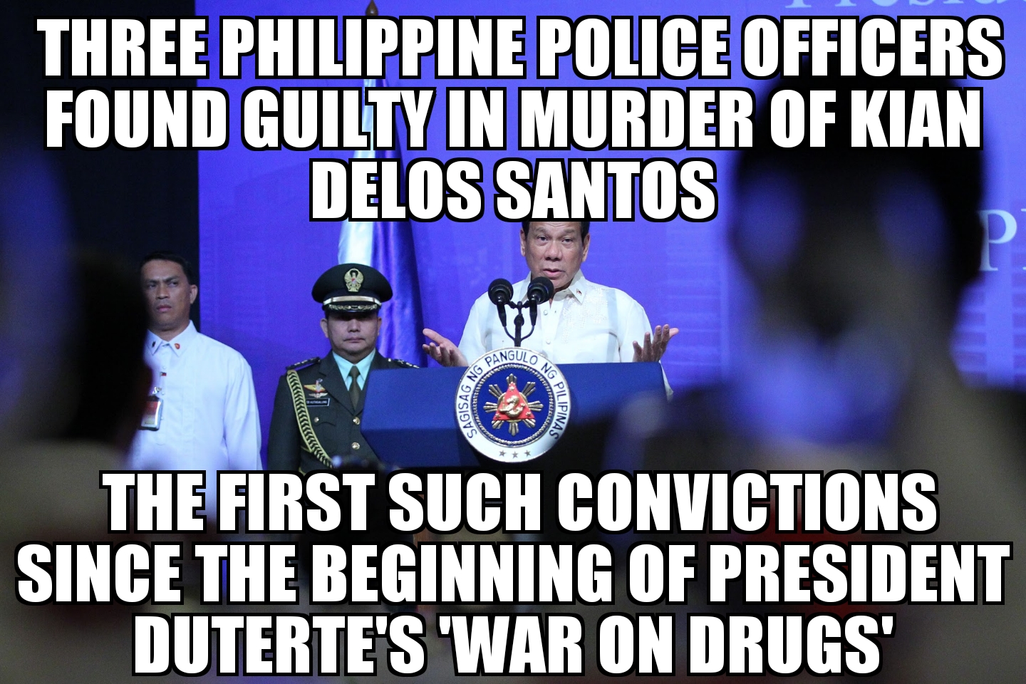 Philippine police found guilty of murdering Kian Delos Santos