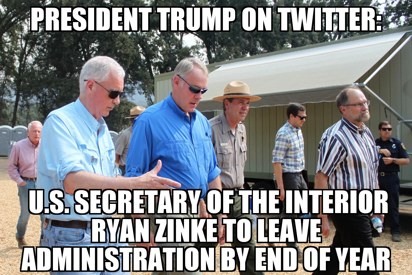Ryan Zinke to leave Trump admin