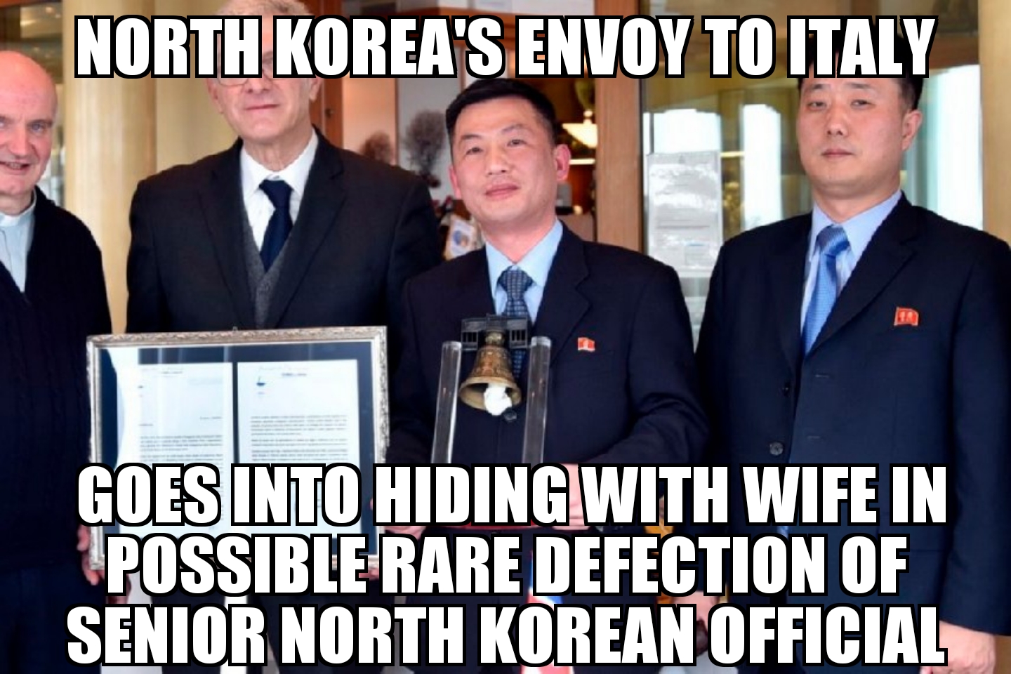 North Korea envoy to Italy in possible defection