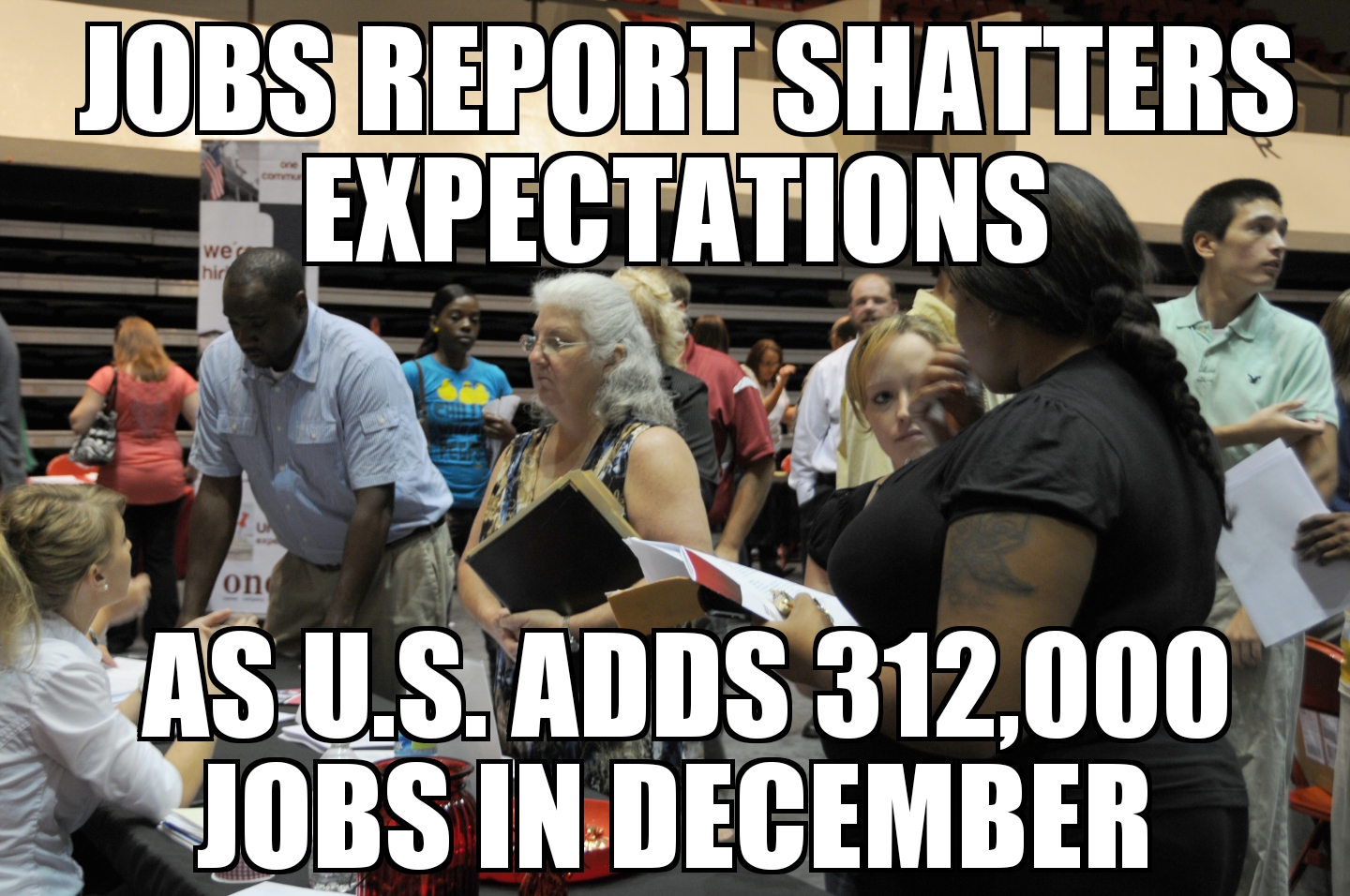 U.S. jobs report shatters expectations