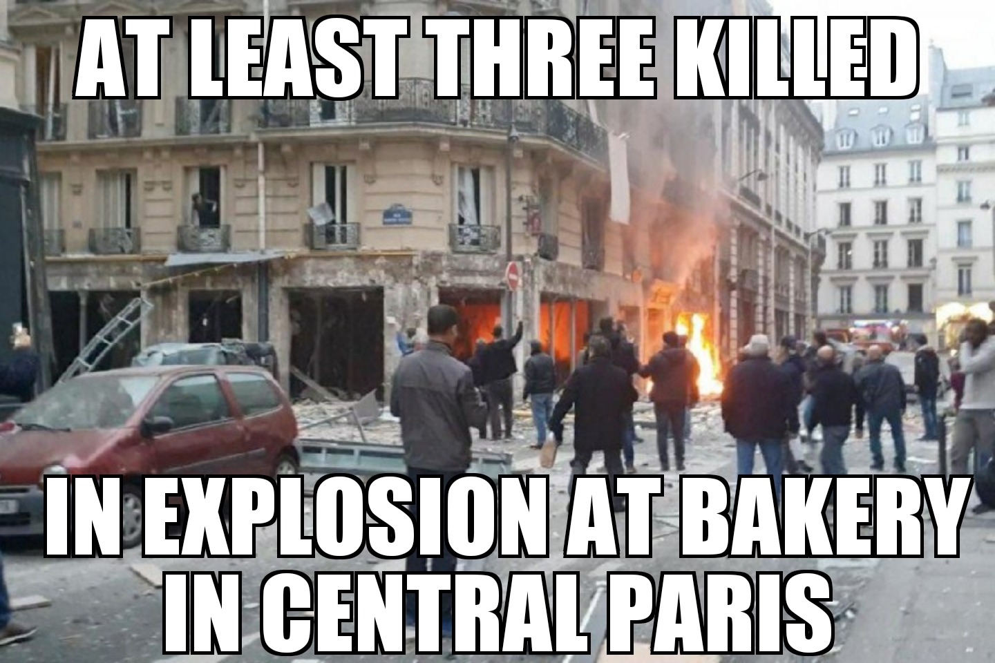 Paris bakery explosion