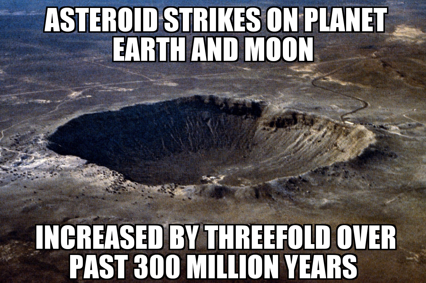 Asteroid strikes up threefold