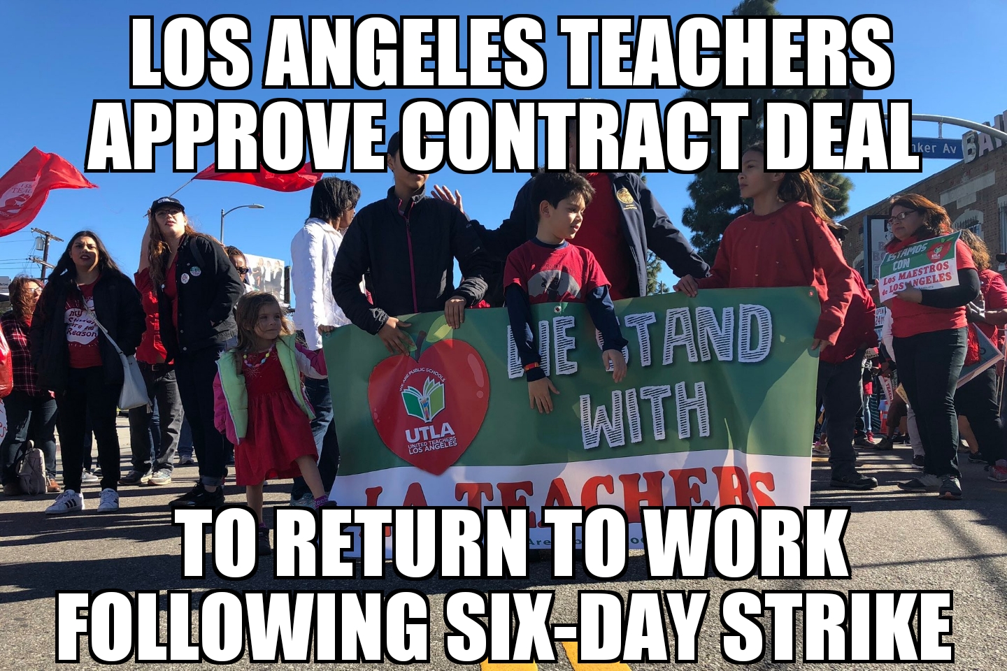 L.A. teachers approve contract ending strike