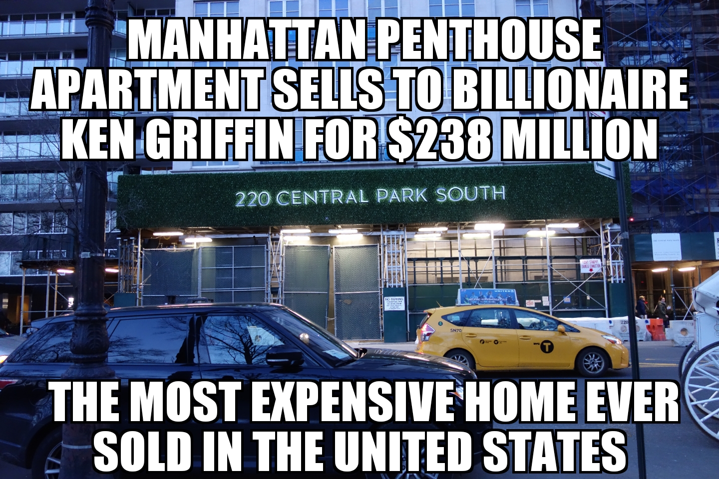 Ken Griffin buys Manhattan apartment for record $238M