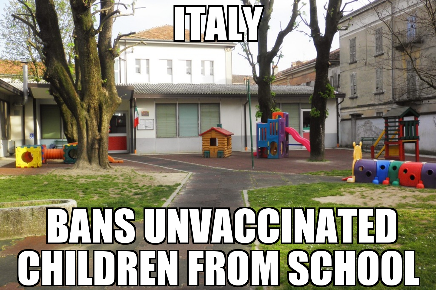 Italy bans unvaccinated kids from school