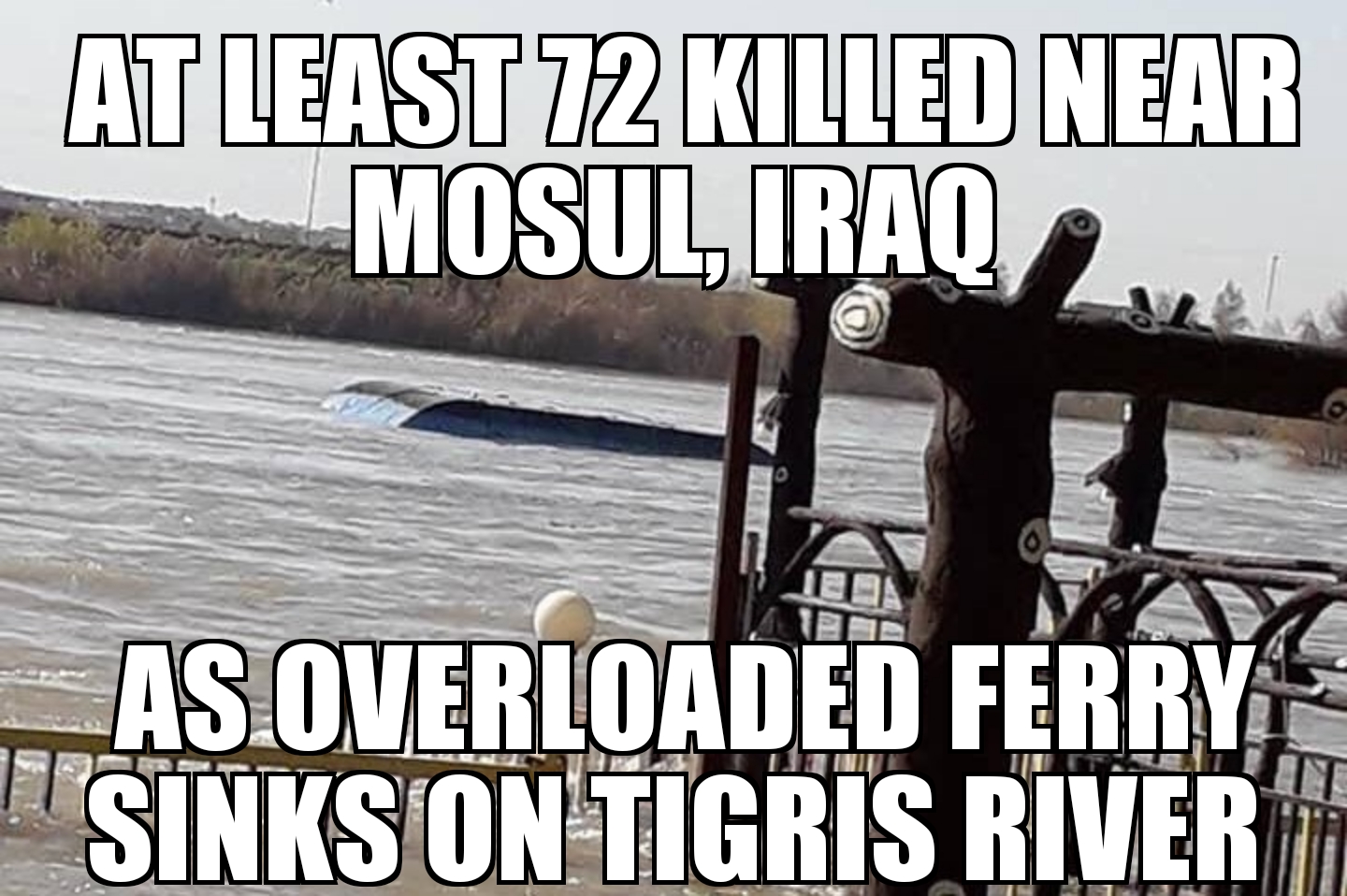 Mosul ferry sinks