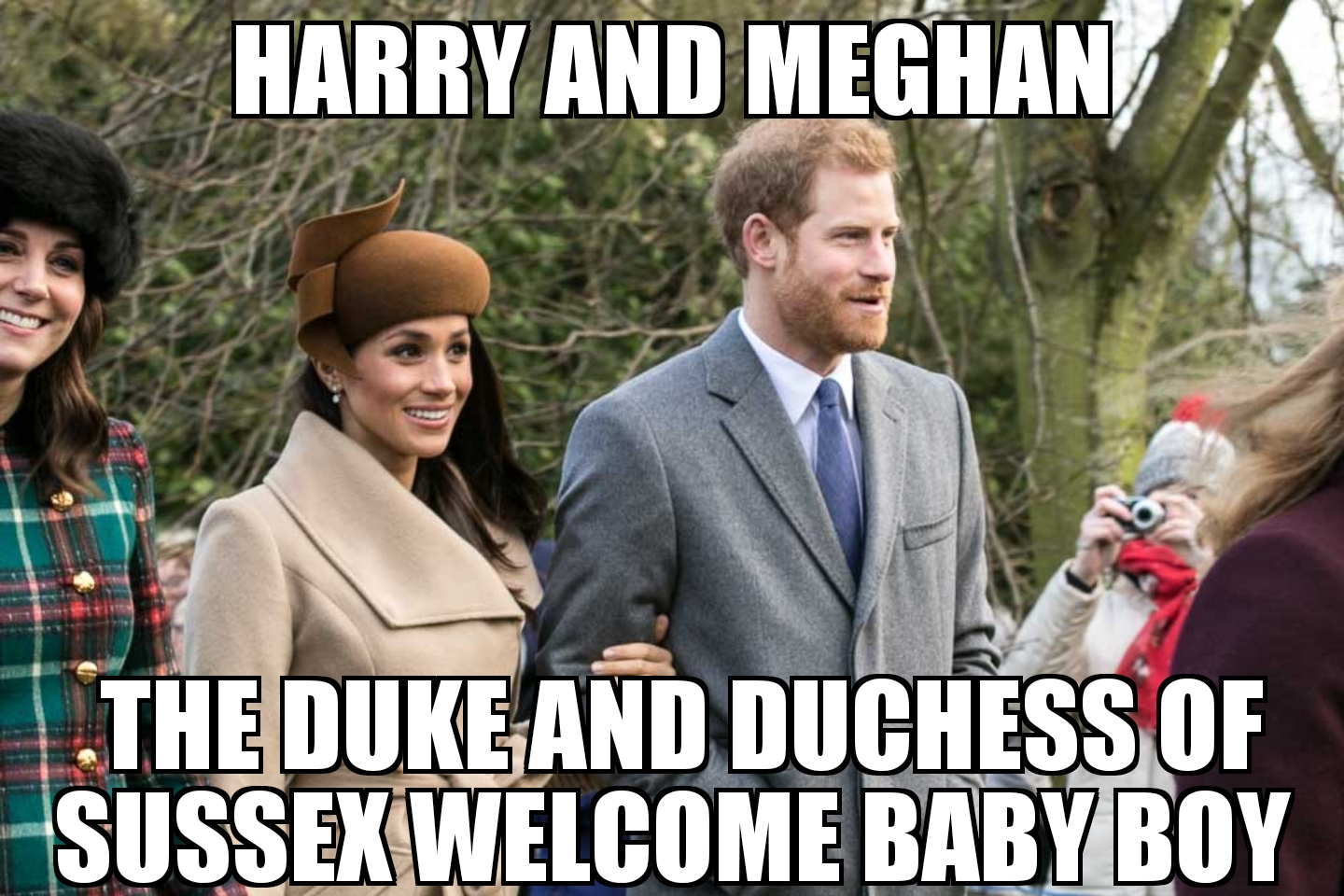 Harry and Meghan welcome baby boy