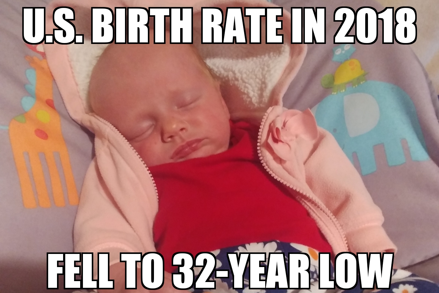 U.S. birth rate falls