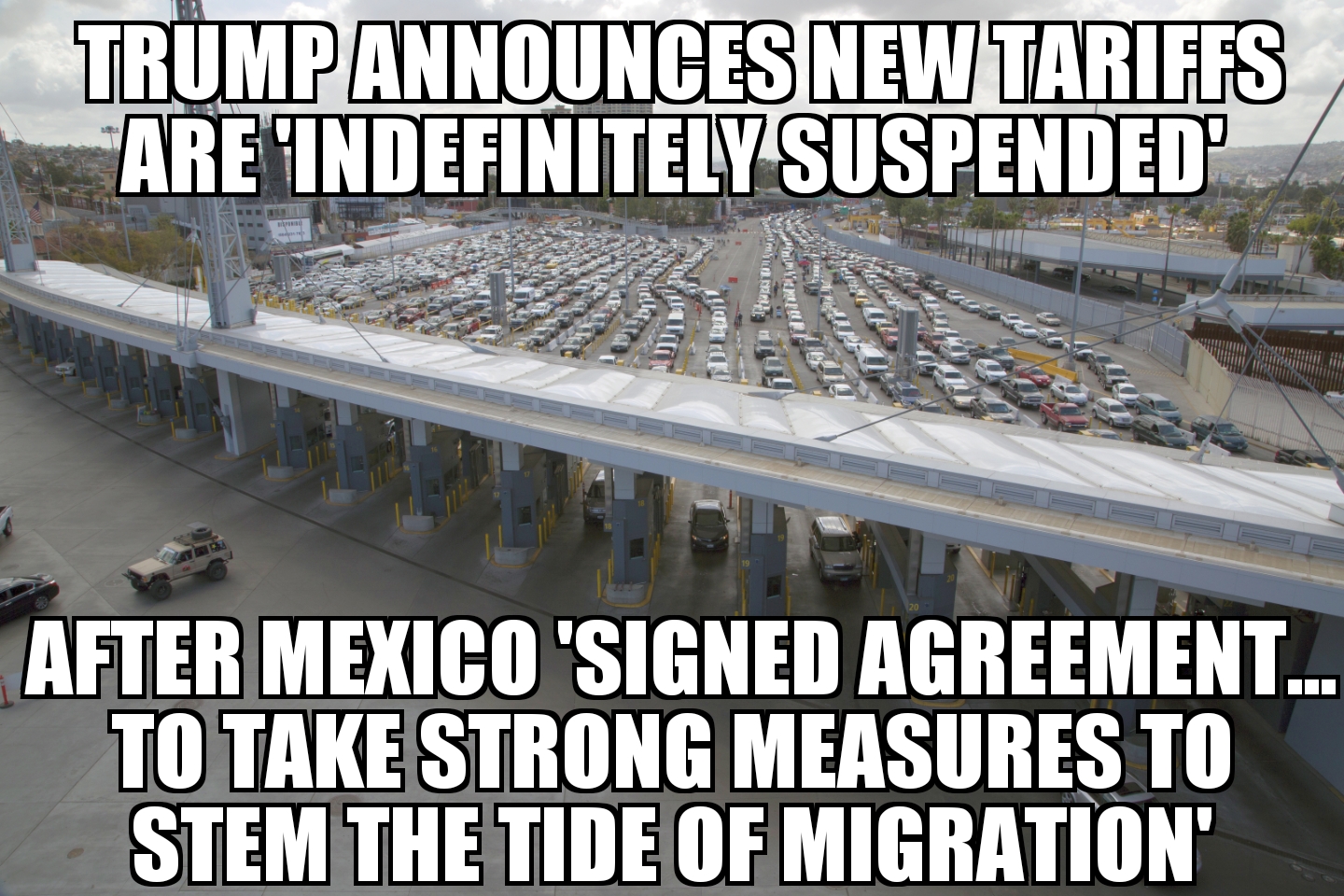 Trump announces new Mexico tariffs ‘indefinitely suspended’