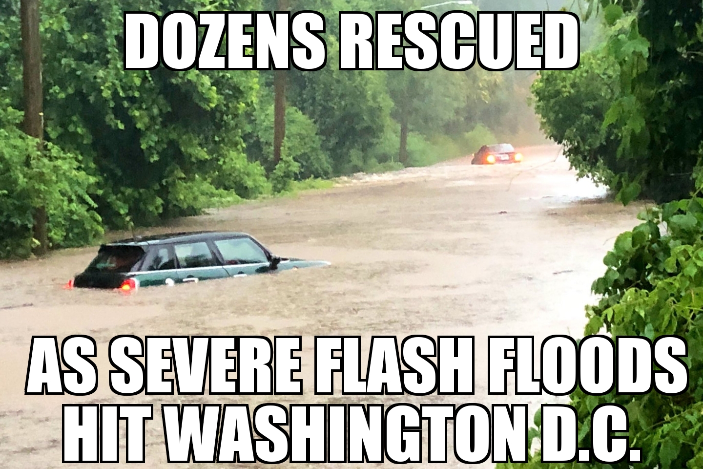 Flash floods hit Washington D.C.