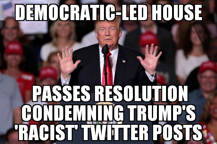 House passes resolution condemning Trump tweets