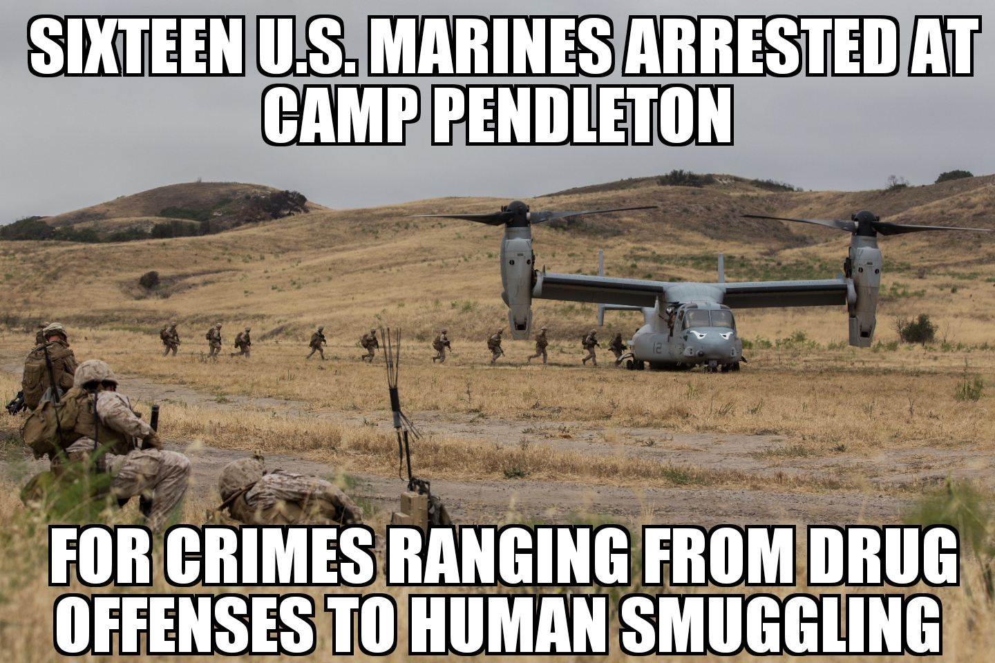 16 Marines arrested at Camp Pendleton