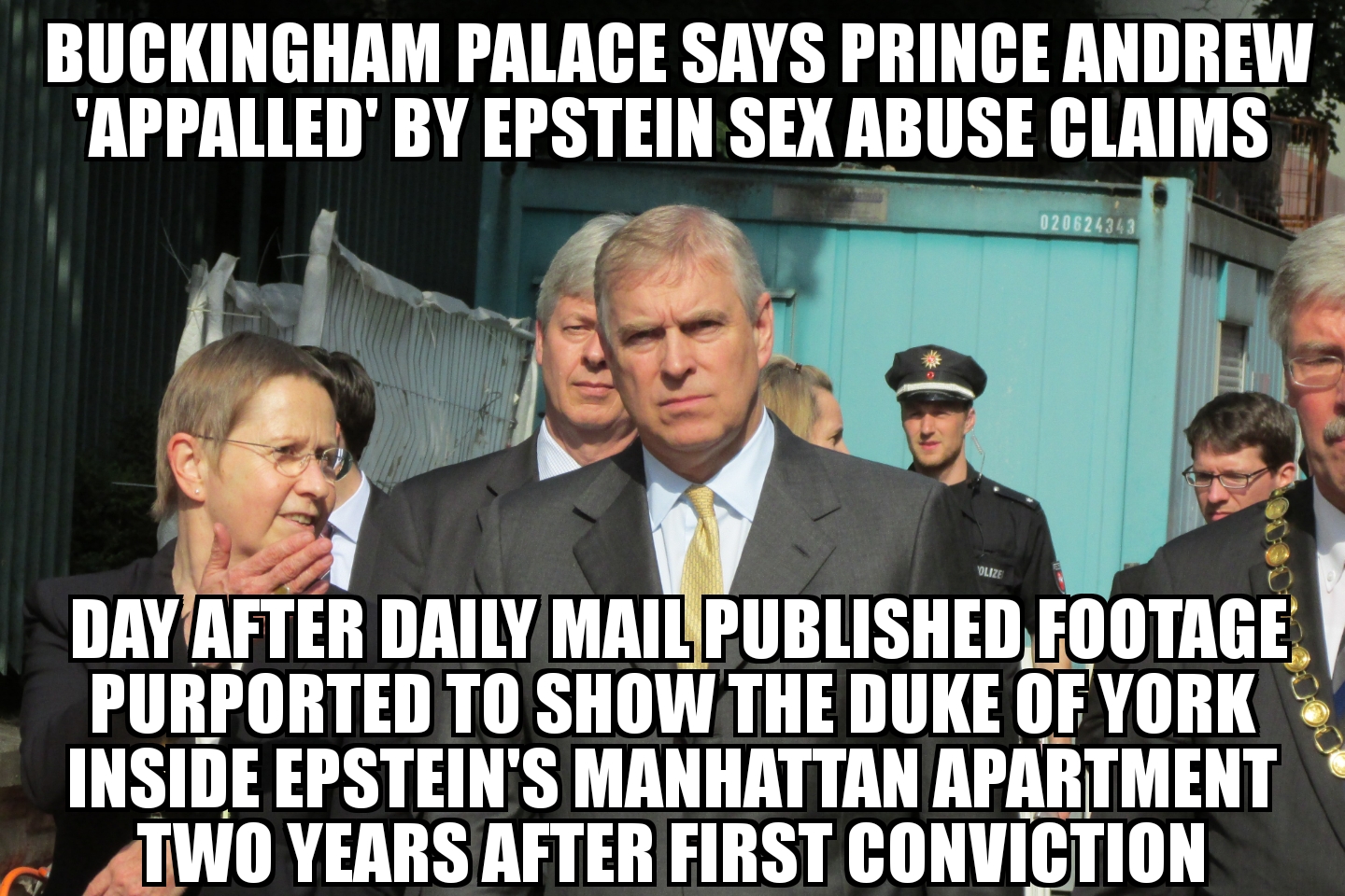 Prince Andrew ‘appalled’ by Epstein abuse claims