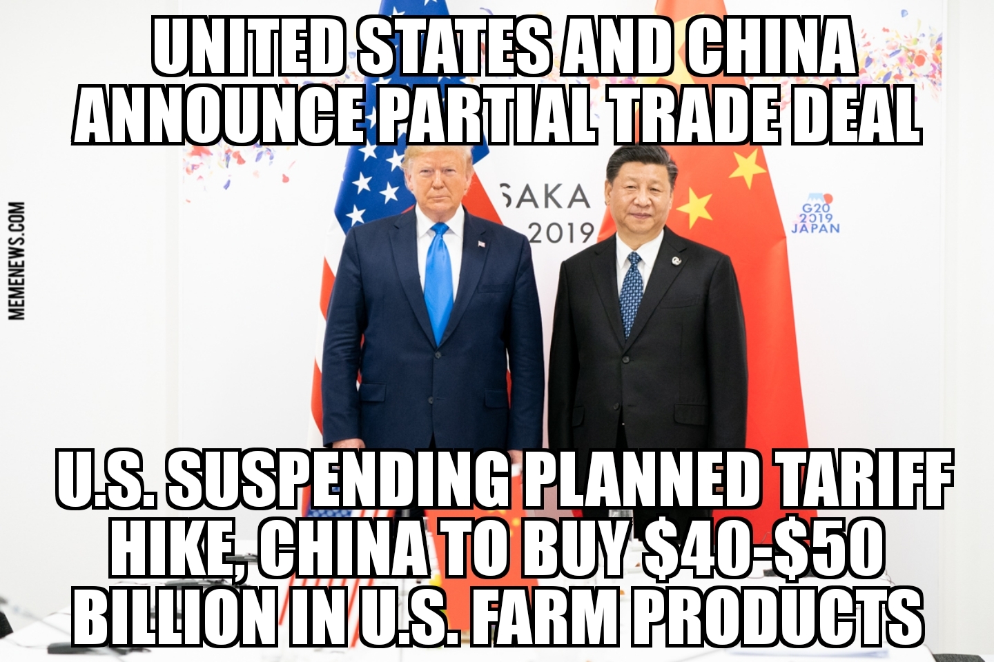 United States and China announce partial trade deal