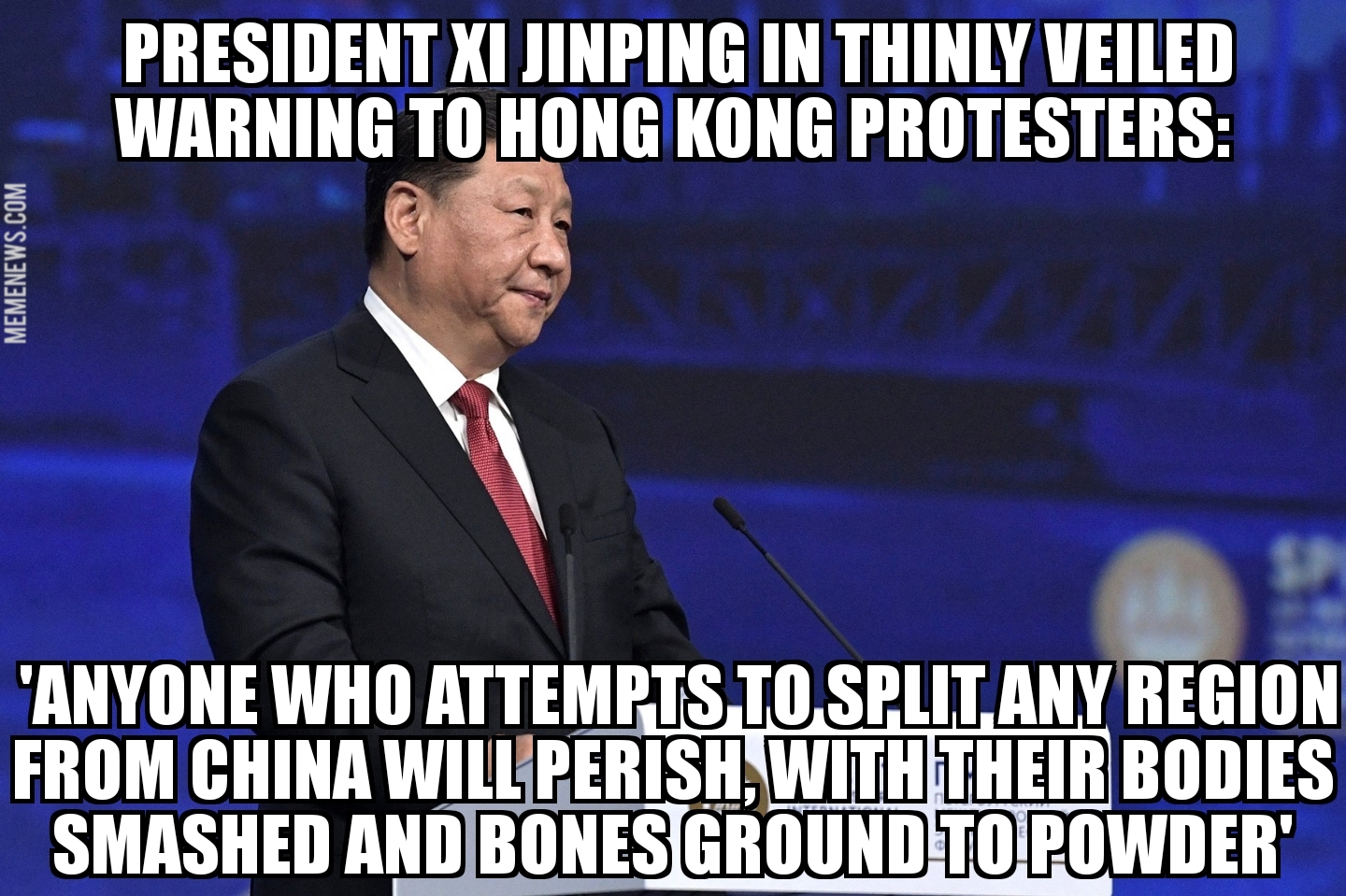 Xi warms Hong Kong protesters