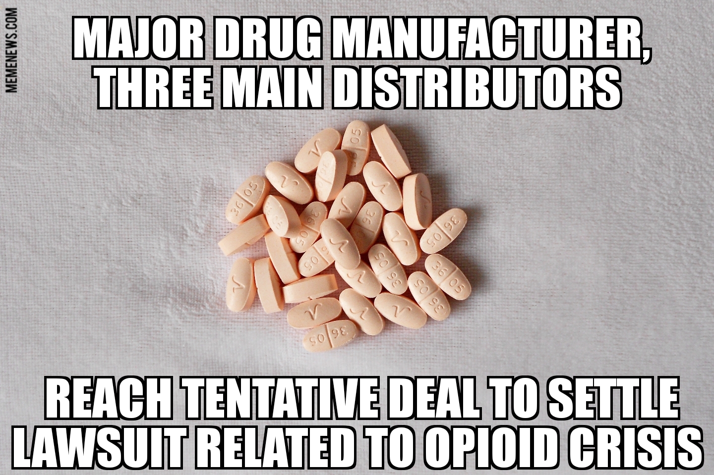 Distributors, manufacturer reach tentative opioid settlement
