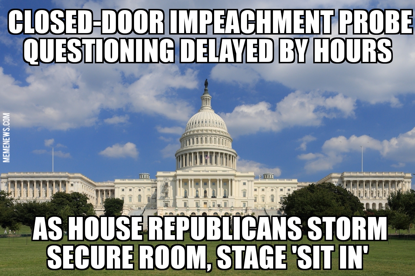 Republicans stage ‘sit in’ at closed-door impeachment hearing