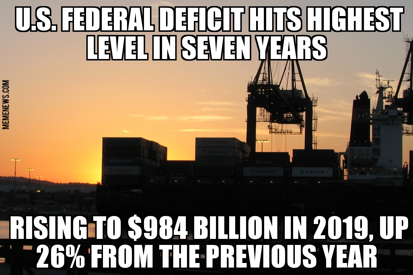 U.S. deficit hits $984 billion in 2019