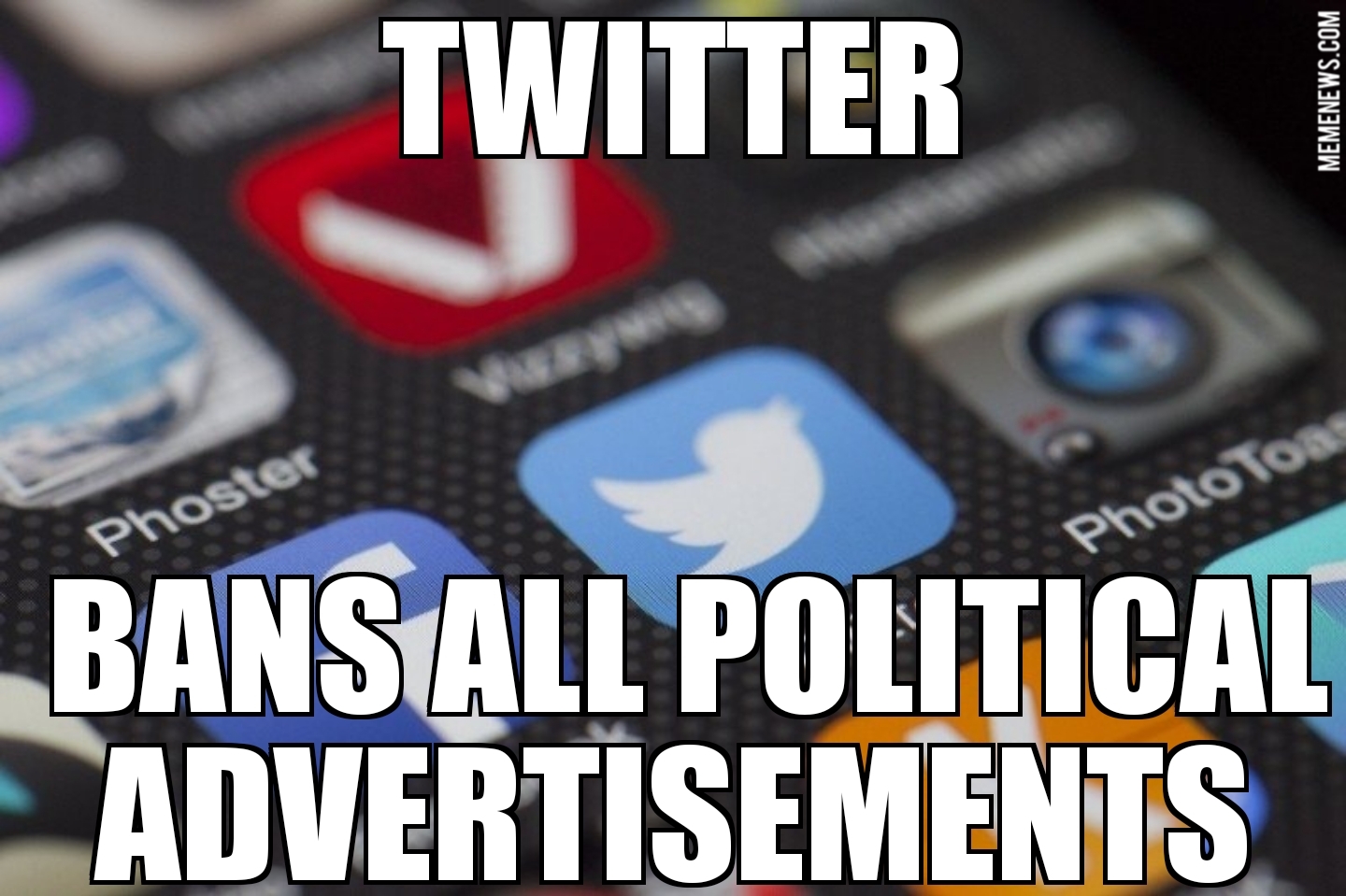 Twitter bans all political ads