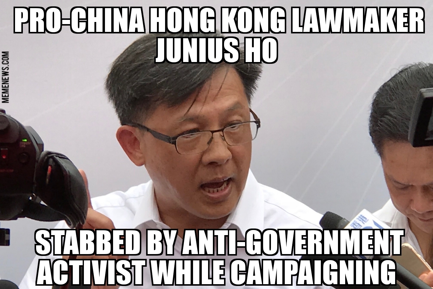 Pro-China lawmaker Junius Ho stabbed during Hong Kong campaign