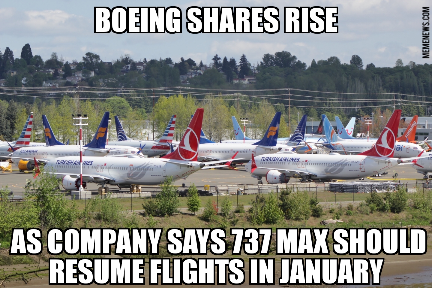 Boeing says 737 Max should resume flights in January