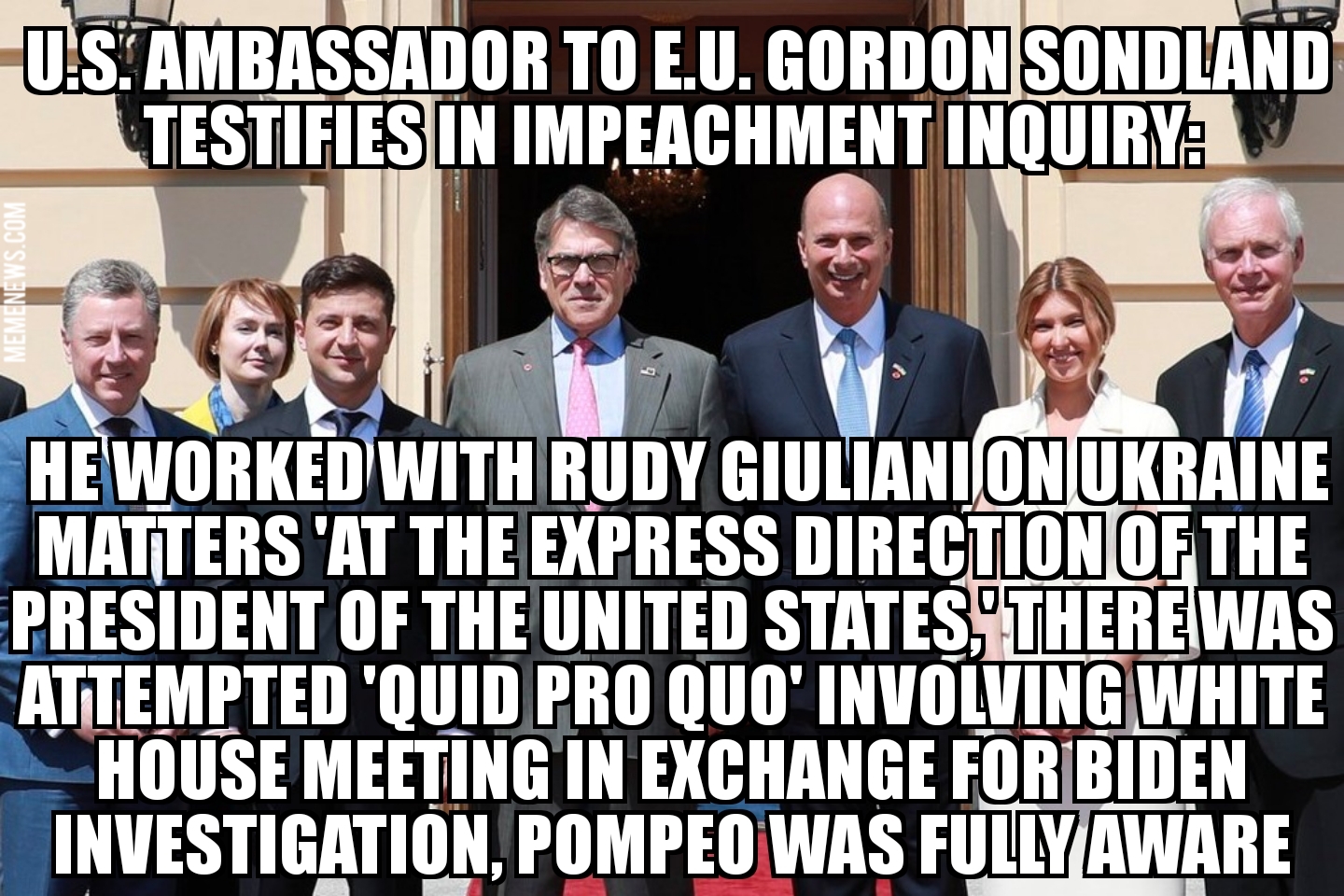 Gordon Sondland testifies in Impeachment Hearings