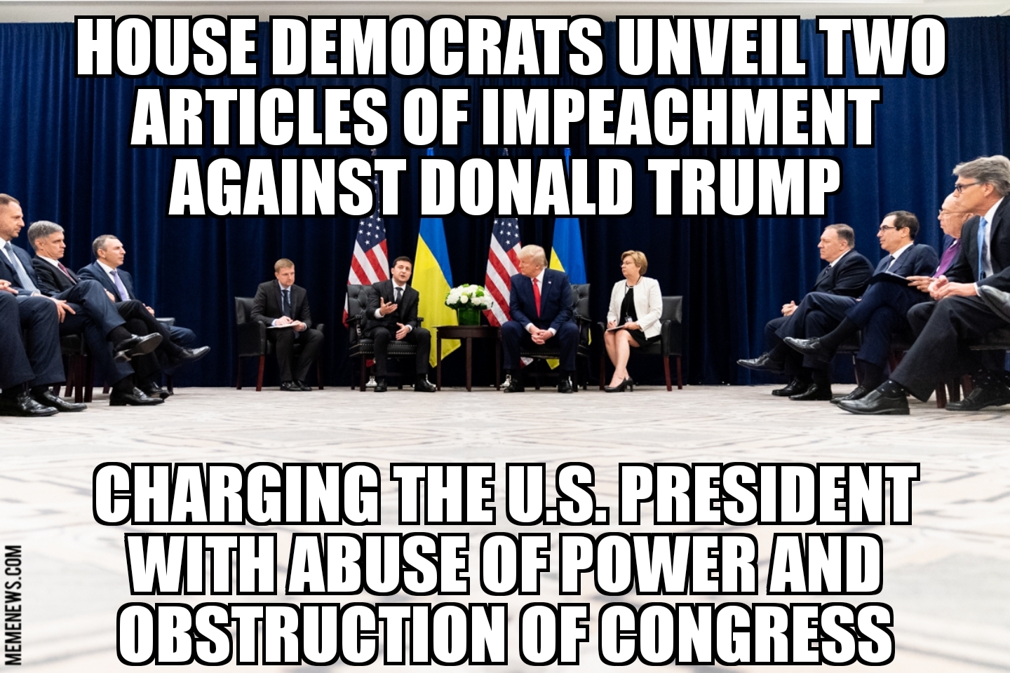 House Democrats unveil two articles of impeachment against President Trump