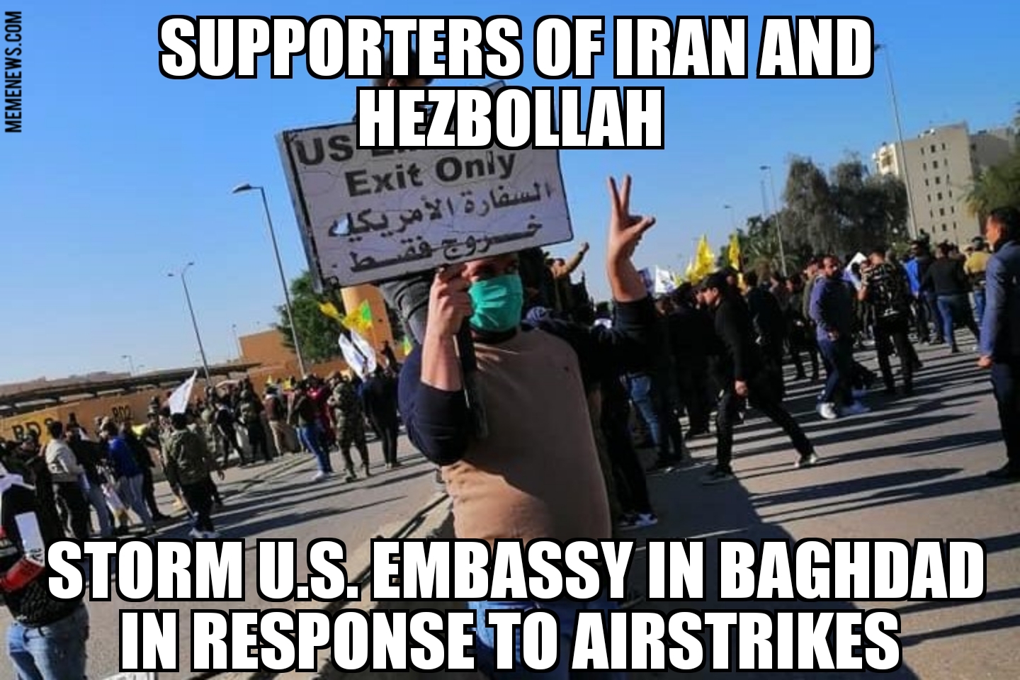 Iran supporters storm U.S. embassy in Baghdad