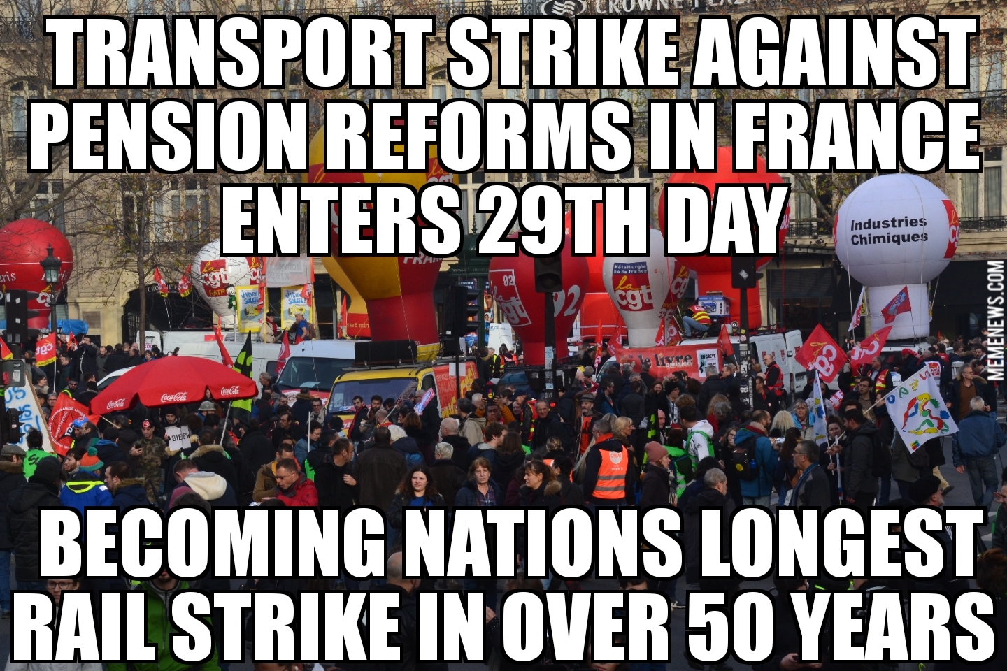 France pension strikes enter 29th day