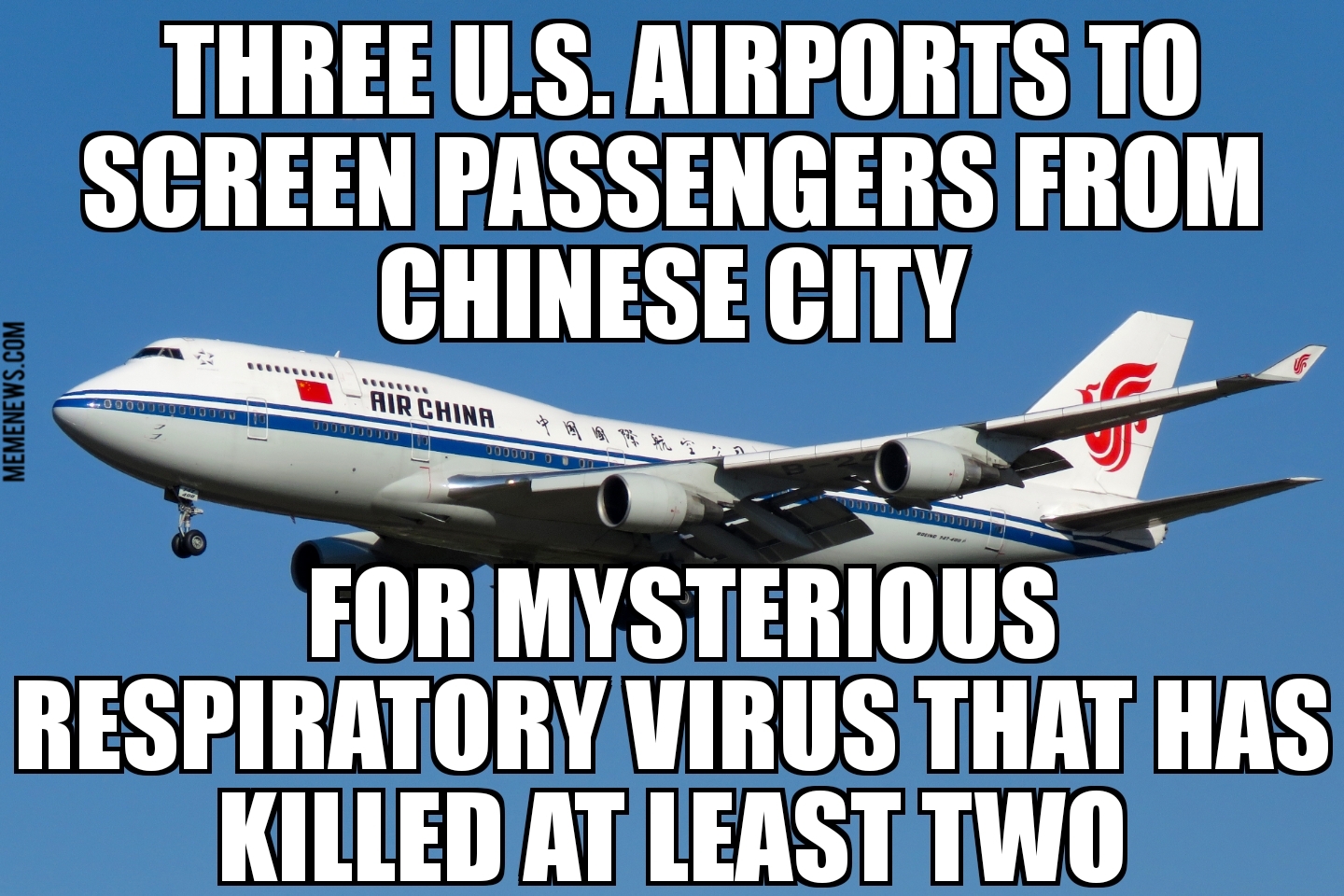 U.S. airports to screen Chinese passengers for mystery virus