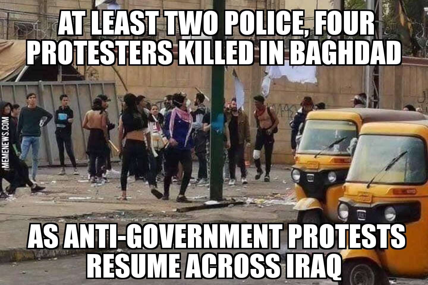 Police, protesters killed in Iraq