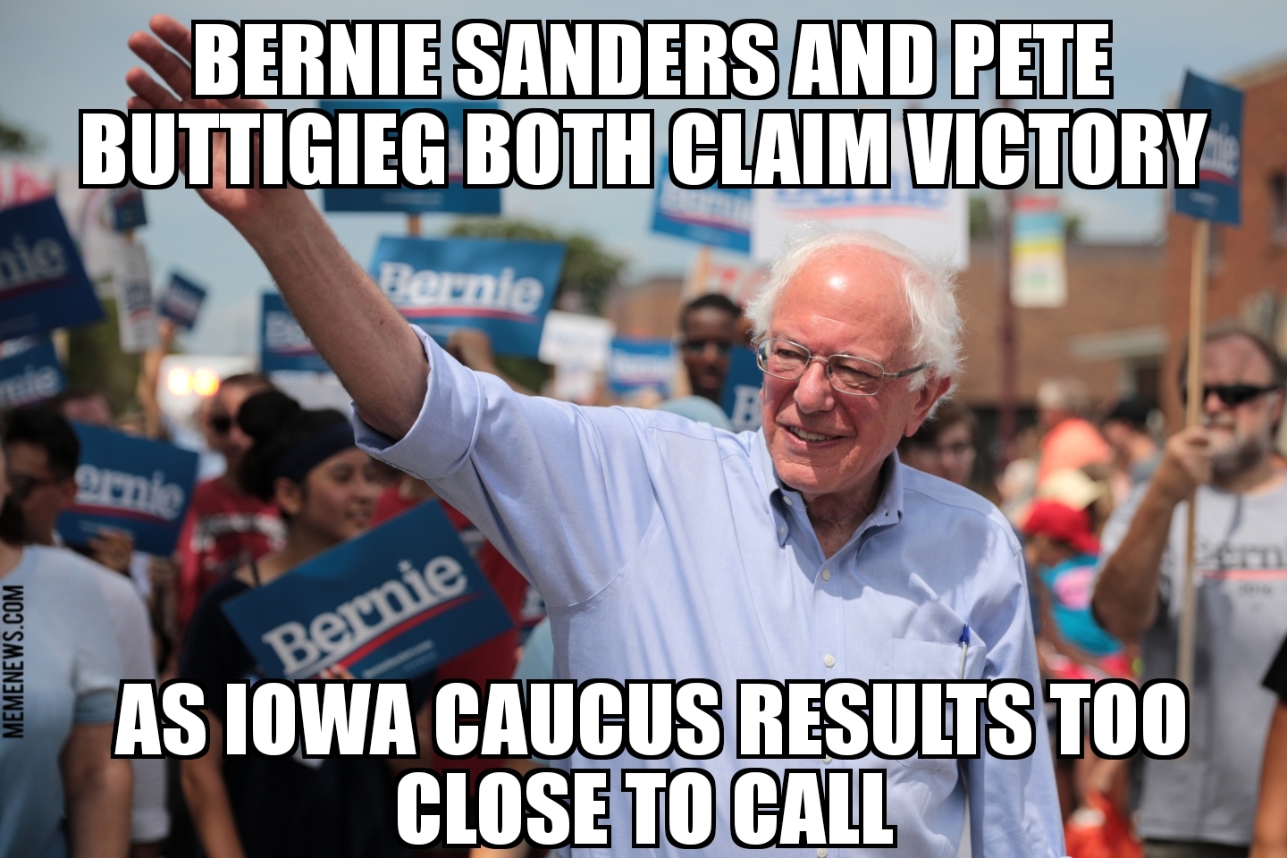 Bernie Sanders and Pete Buttigieg both claim victory in Iowa