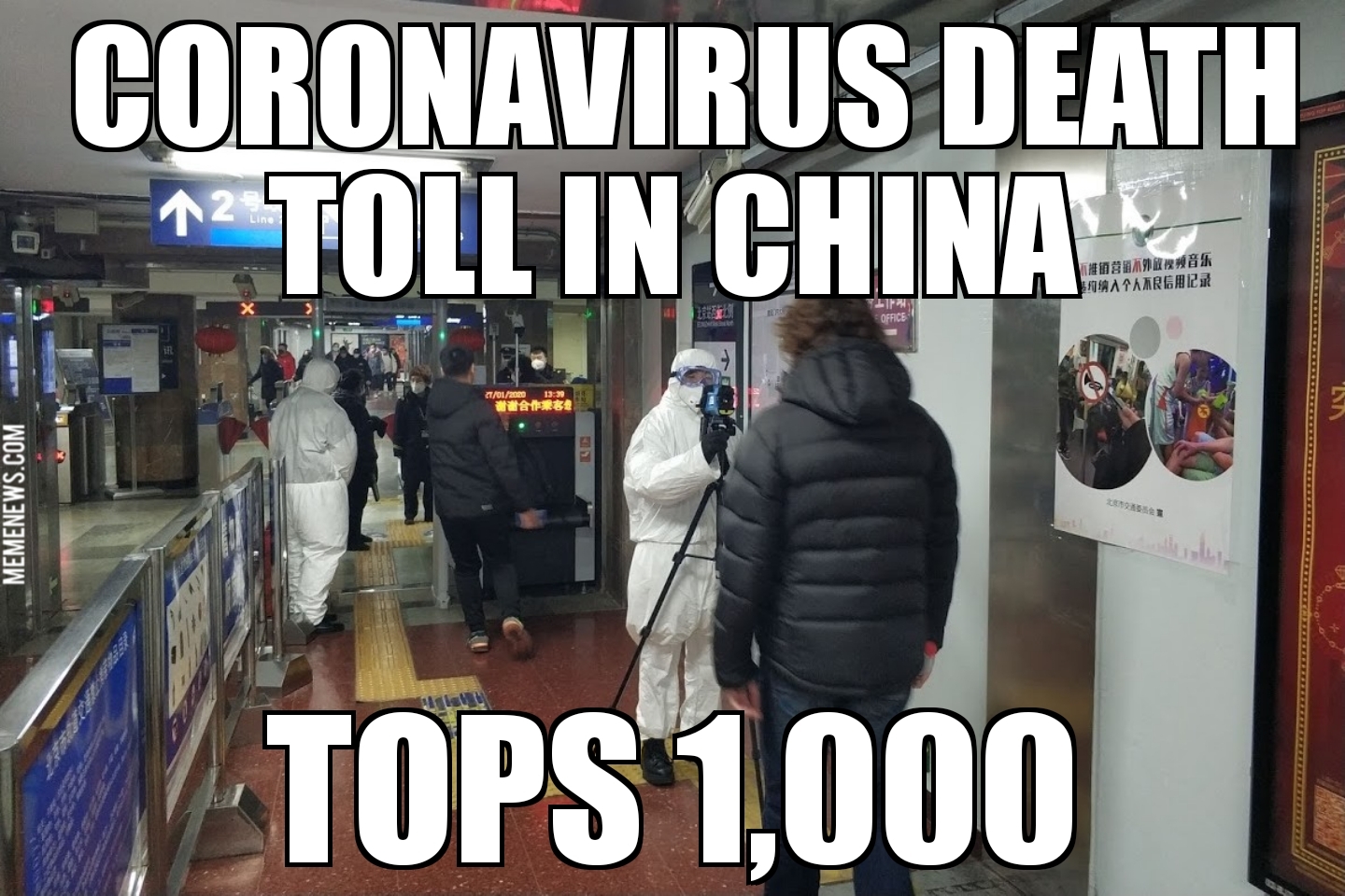 China coronavirus deaths top 1,000