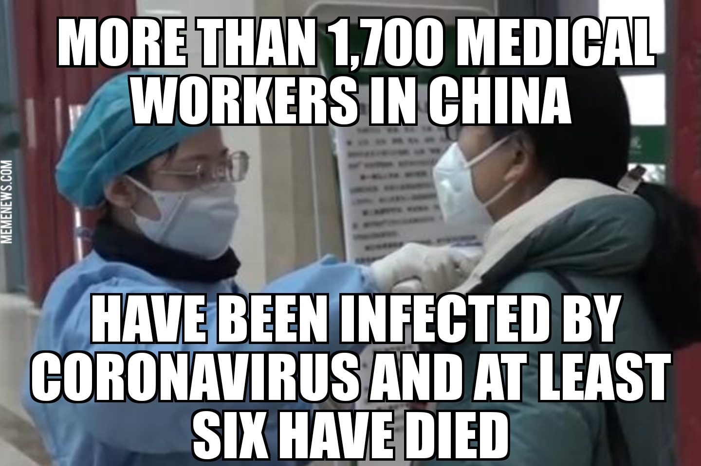 Over 1,700 Chinese medical workers infected by coronavirus