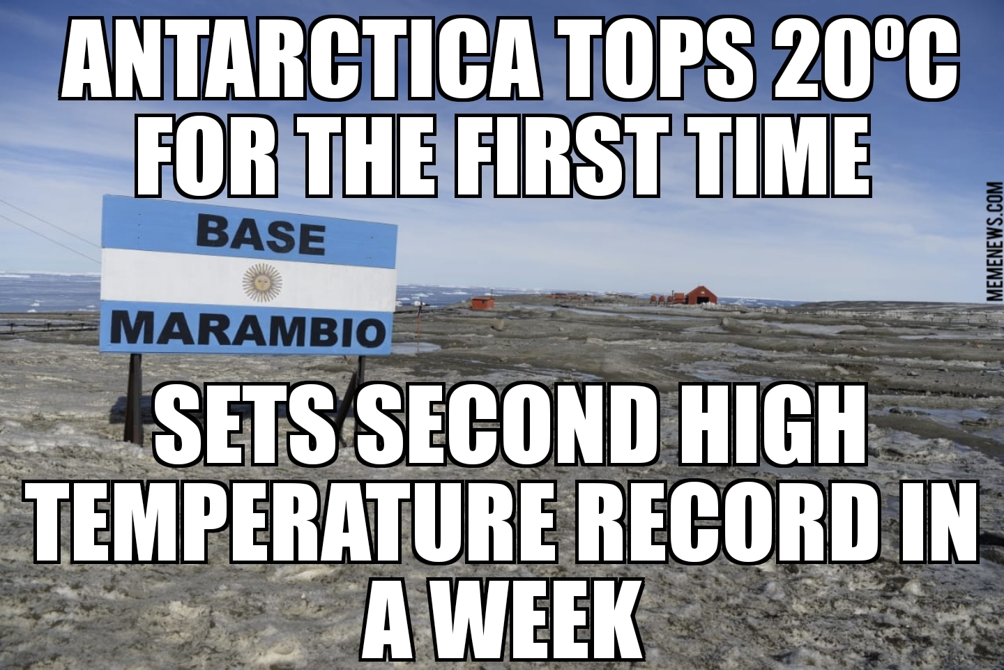 Antarctica tops 20ºC