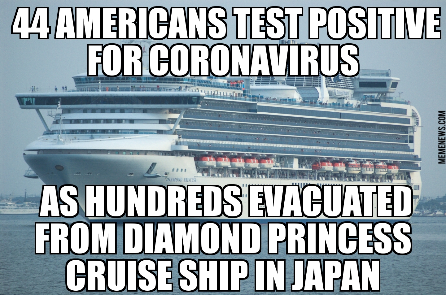 44 Americans on Diamond Princess test positive for coronavirus