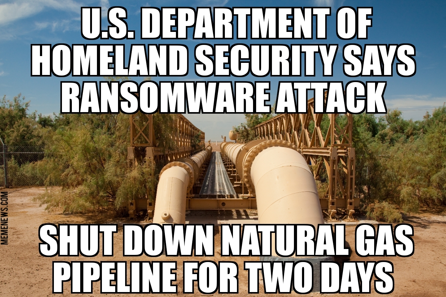 Ransomware attack shuts down U.S. natural gas pipeline
