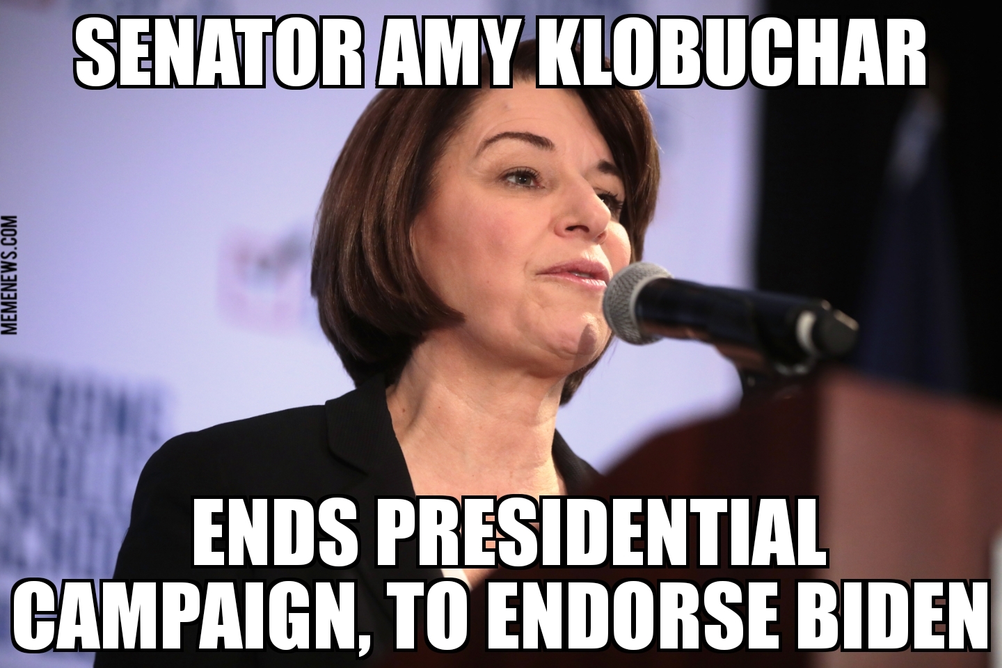 Amy Klobuchar ends campaign