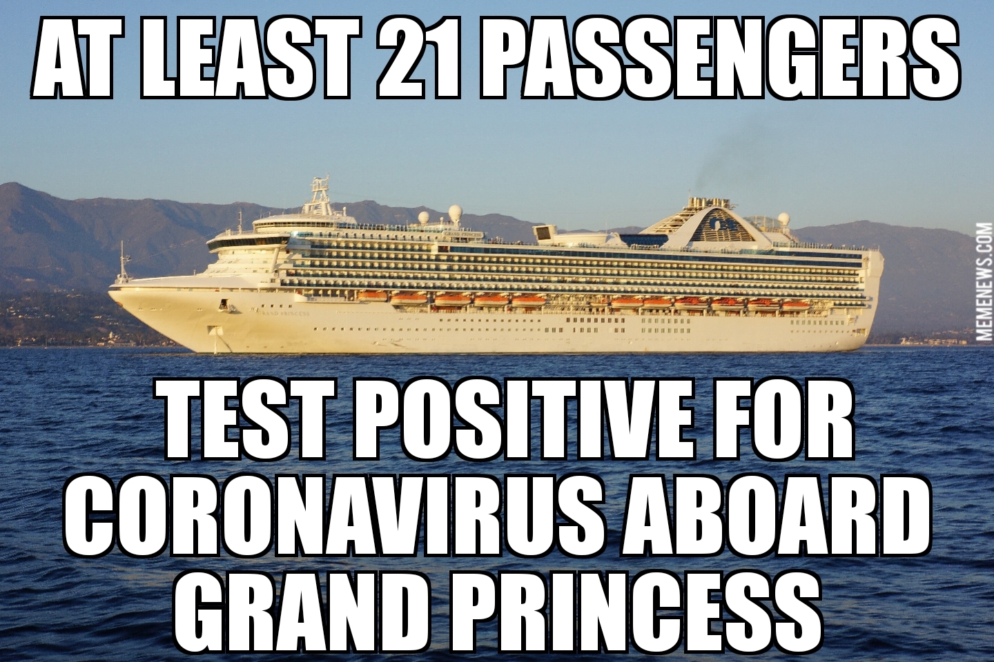 21 Grand Princess passengers have coronavirus
