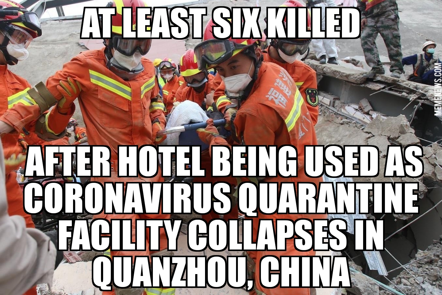 China coronavirus quarantine hotel collapse