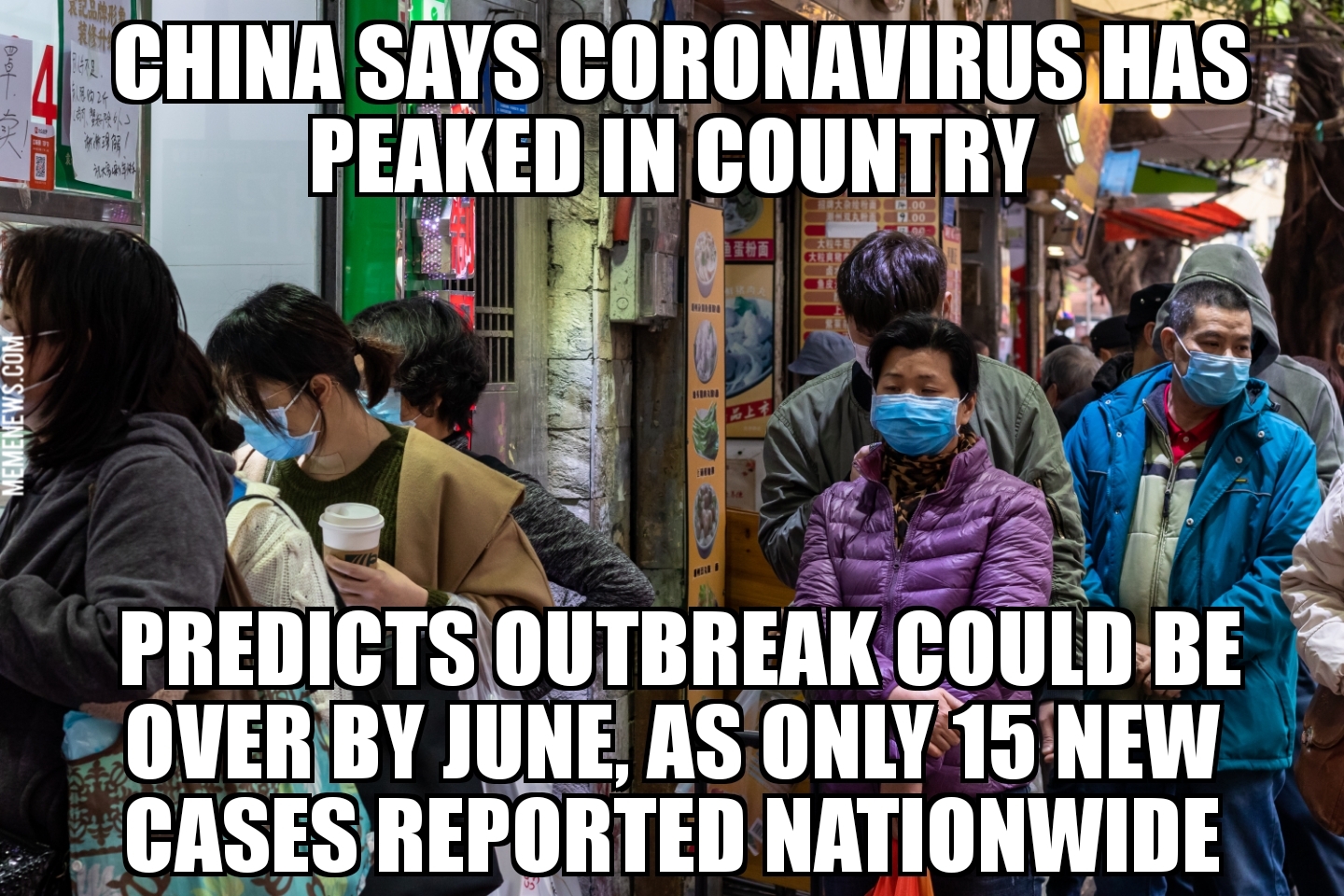 China says coronavirus has peaked