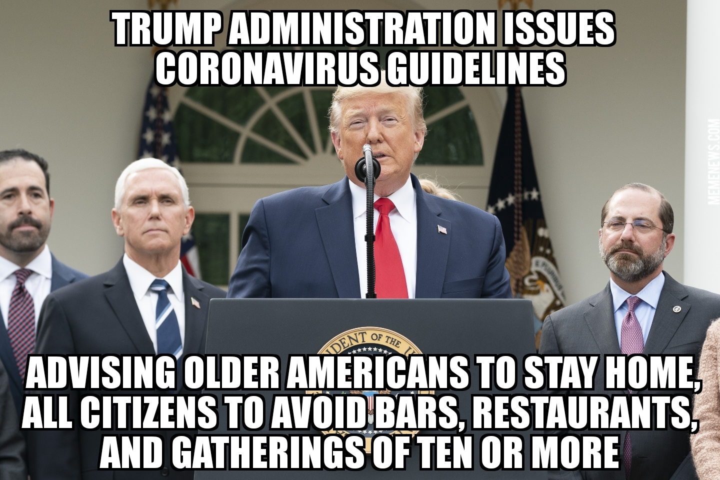 Trump admin issues coronavirus guidelines